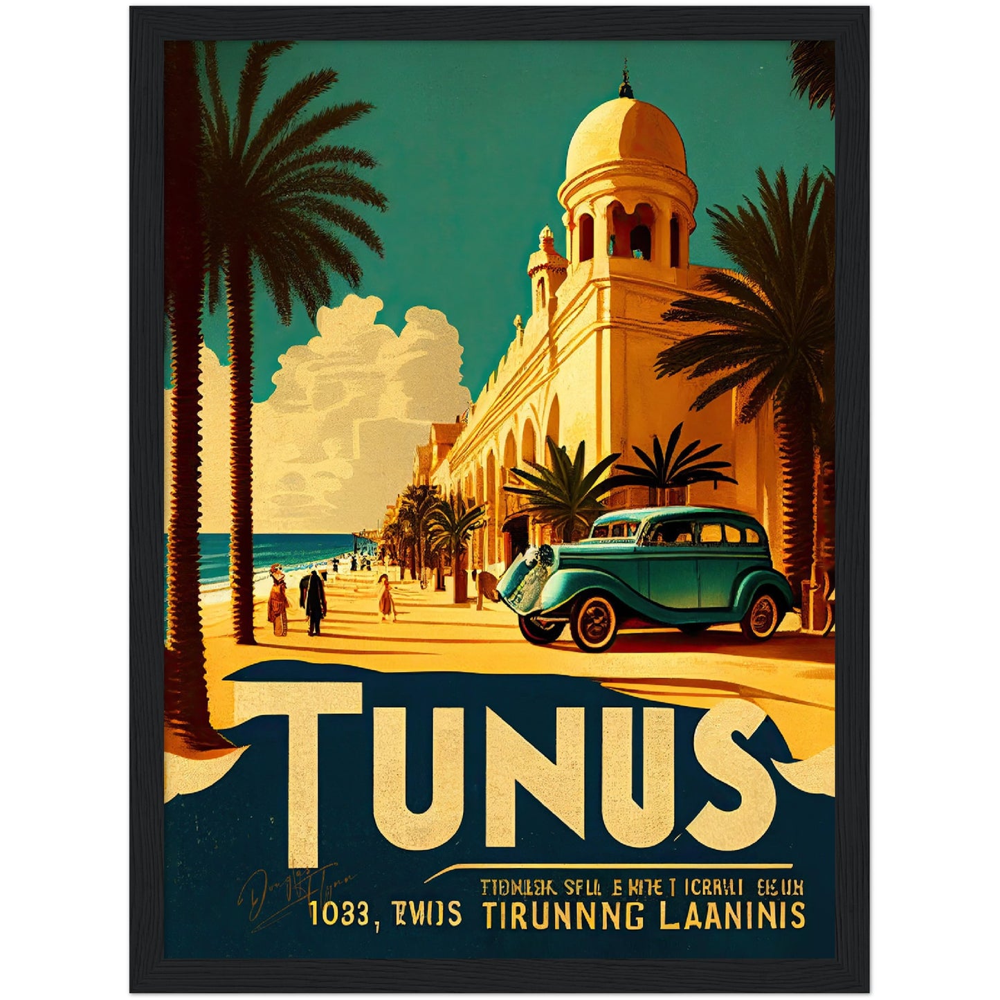»Tunis, travel poster no 1« retro poster