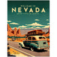 »Nevada, travel poster no 1« retro poster
