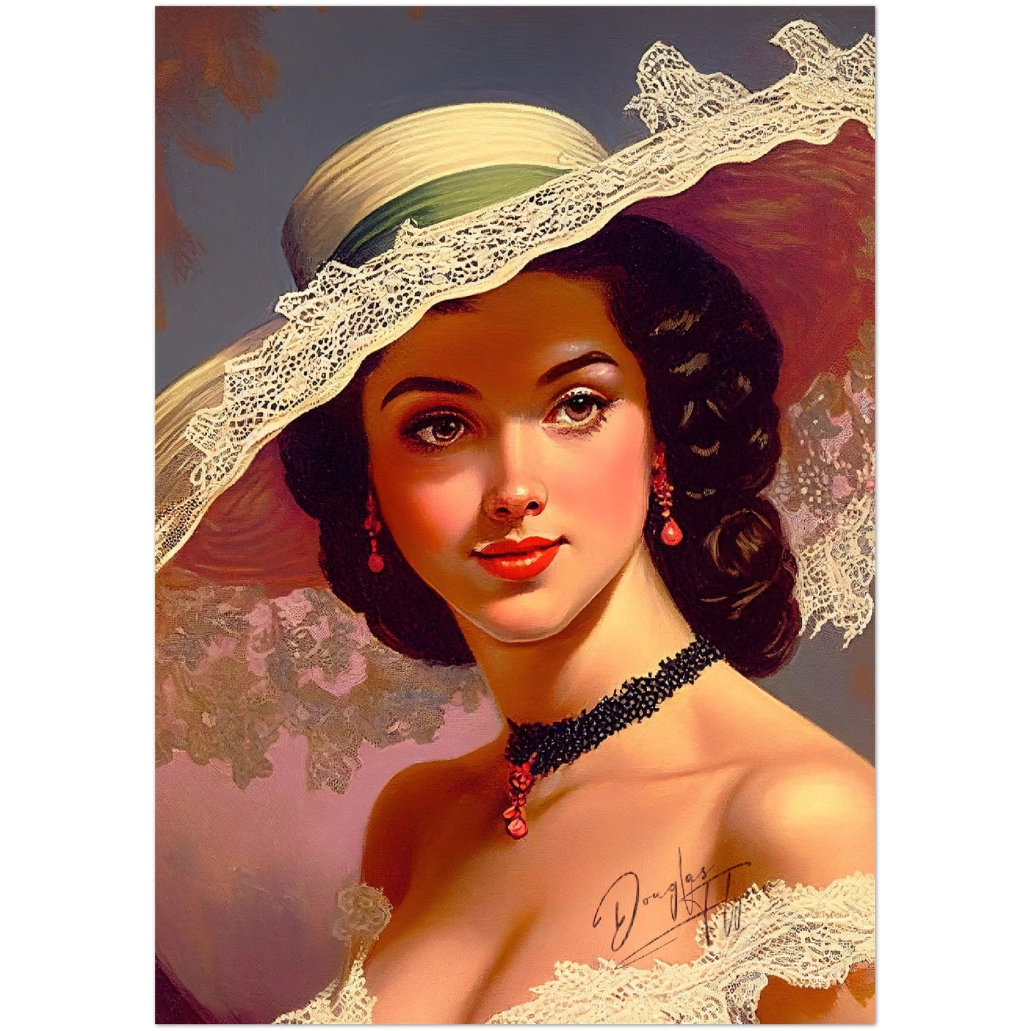 »Vintage Vanessa« retro poster