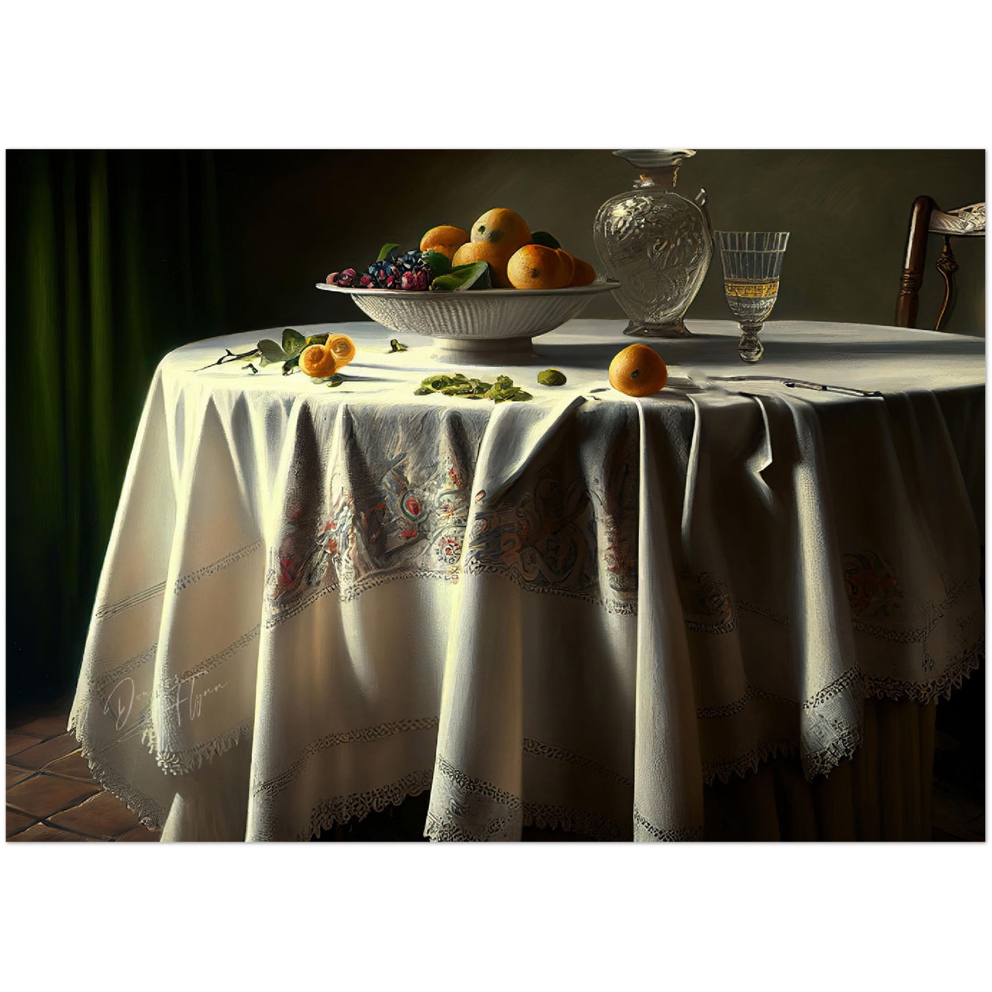 »Meal to celebrate love« retro poster