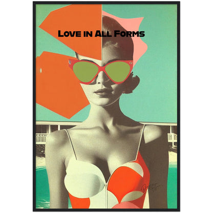 »Love in All Forms«retro poster