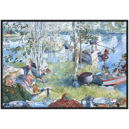 »Kräftfångst« av Carl Larsson