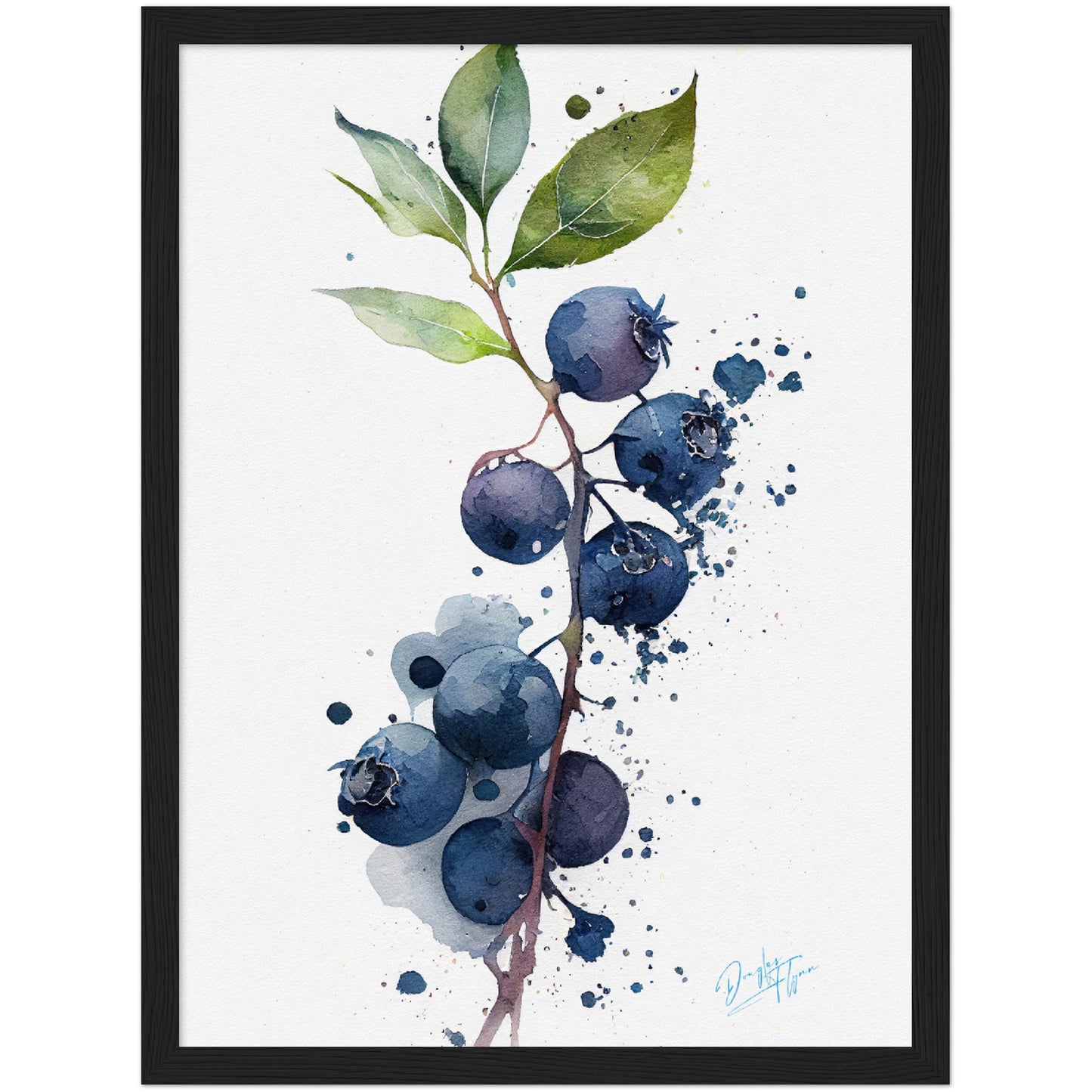 »Blueberry Feelings« retro poster
