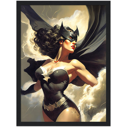»Shadow Sentinel« retro poster