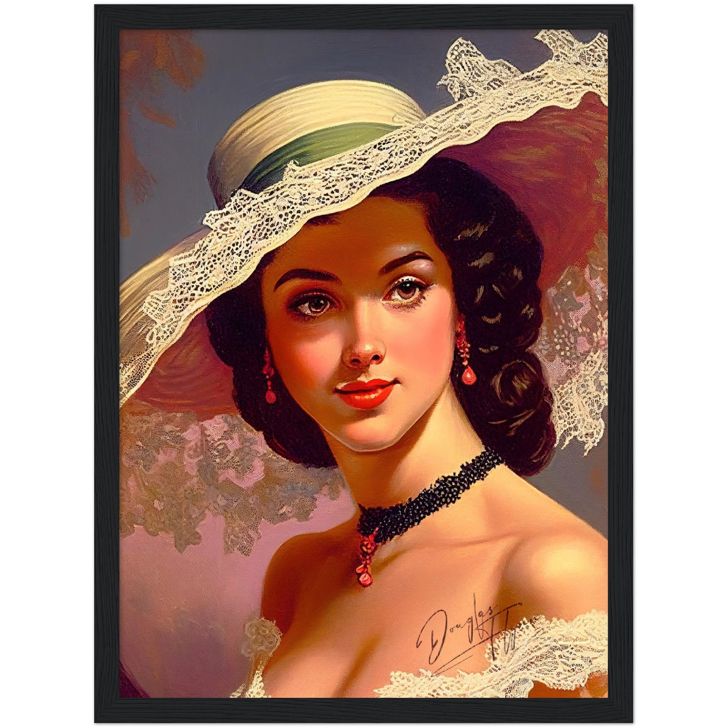 »Vintage Vanessa« retro poster