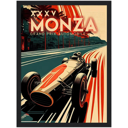 »Famous Four Wheels« retro poster