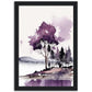 »Purple Serenity« retro poster