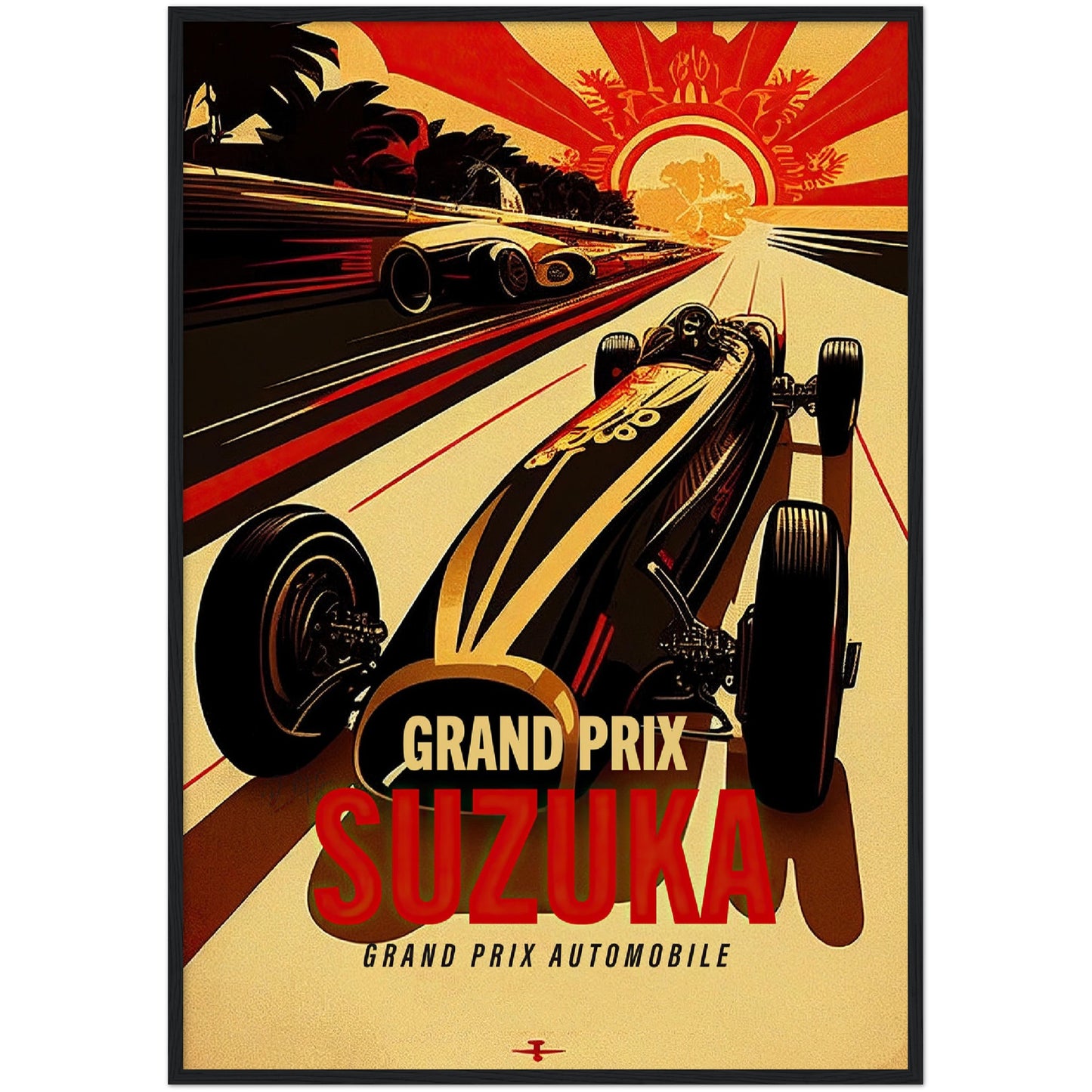 »Glory of Grand Prix Racing« retro poster