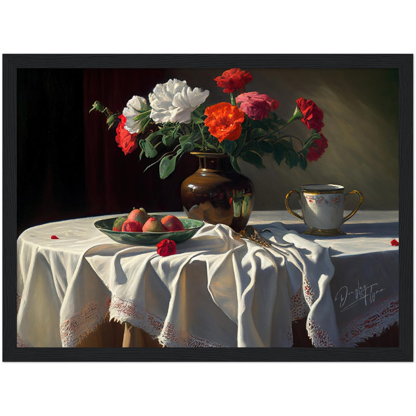 »Dreams at the dining table« retro poster