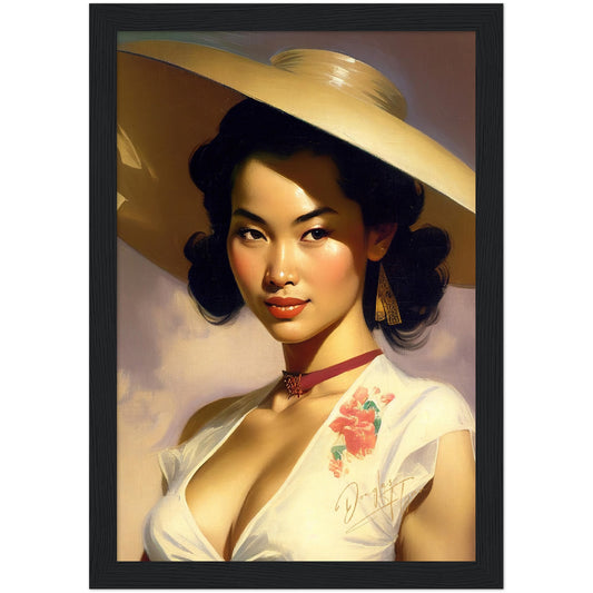»Gloria's Glamorous Glow« retro poster