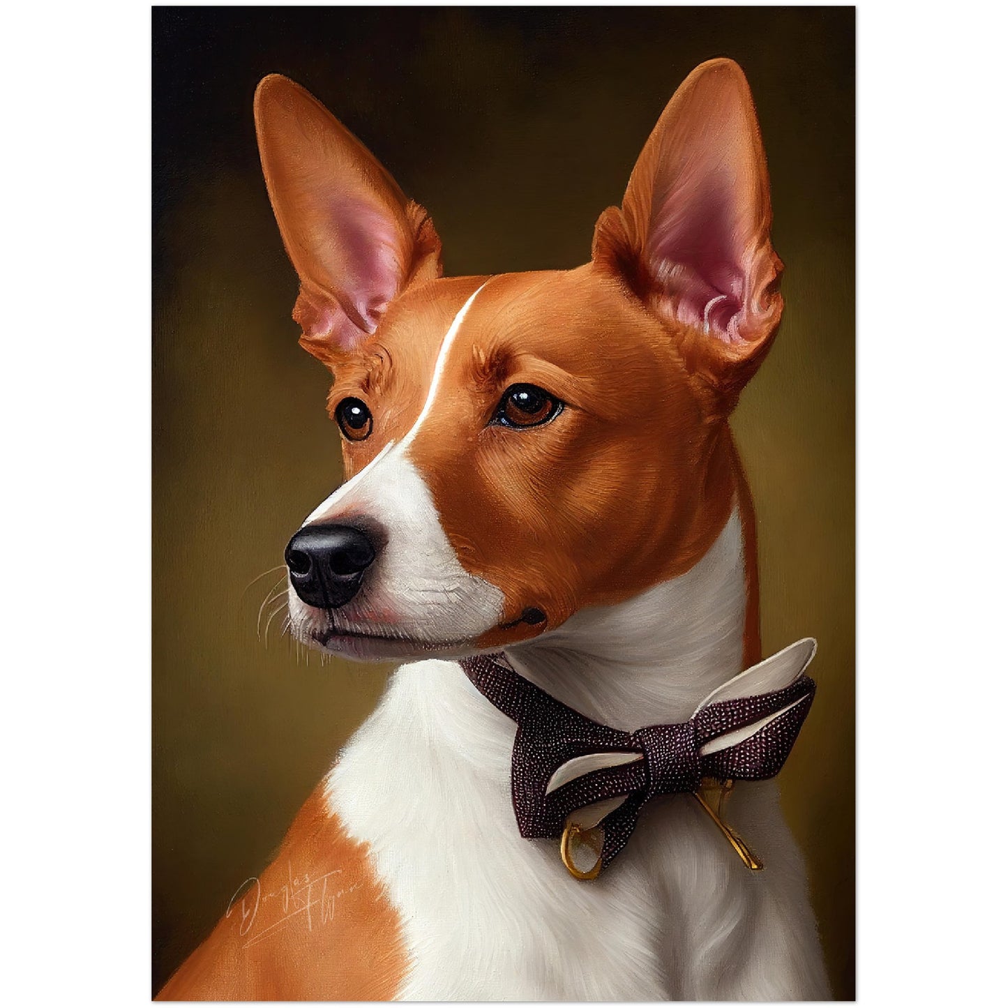 »Basenji med rosett«