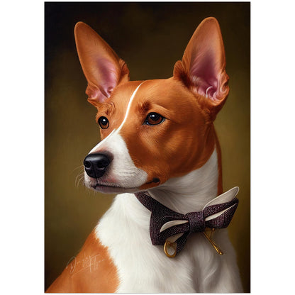 »Basenji med rosett«