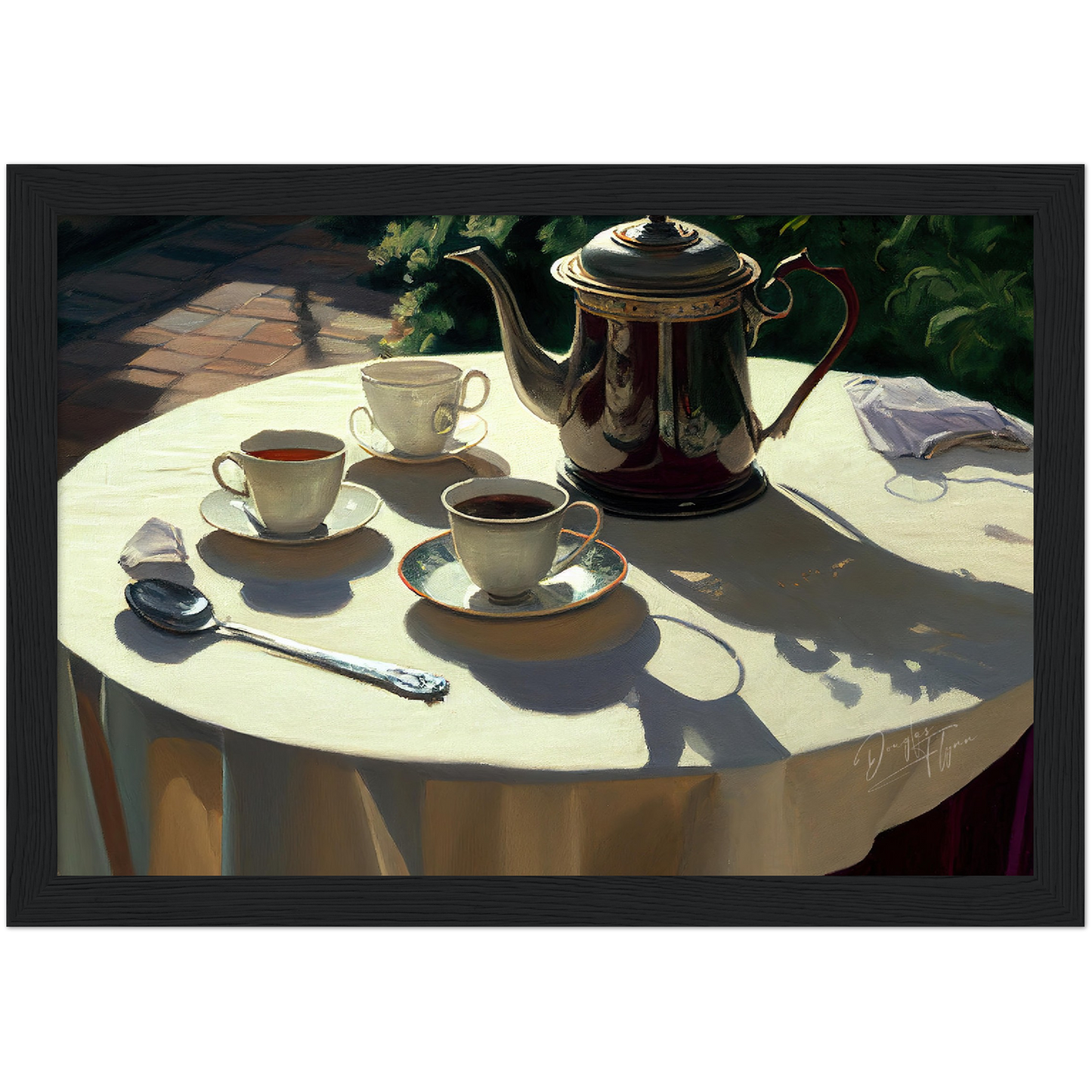 »Table for lovers« retro poster