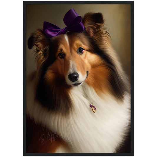 »Shetland Sheepdog med rosett«