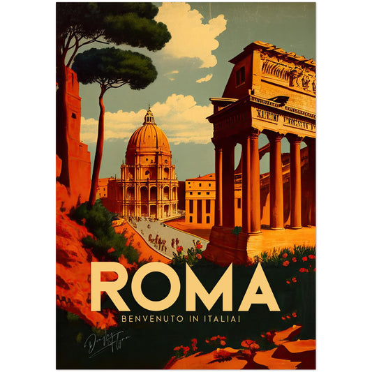 »Rome, travel poster no 2« retro poster