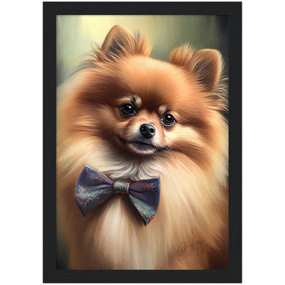 »Pomeranian med rosett«