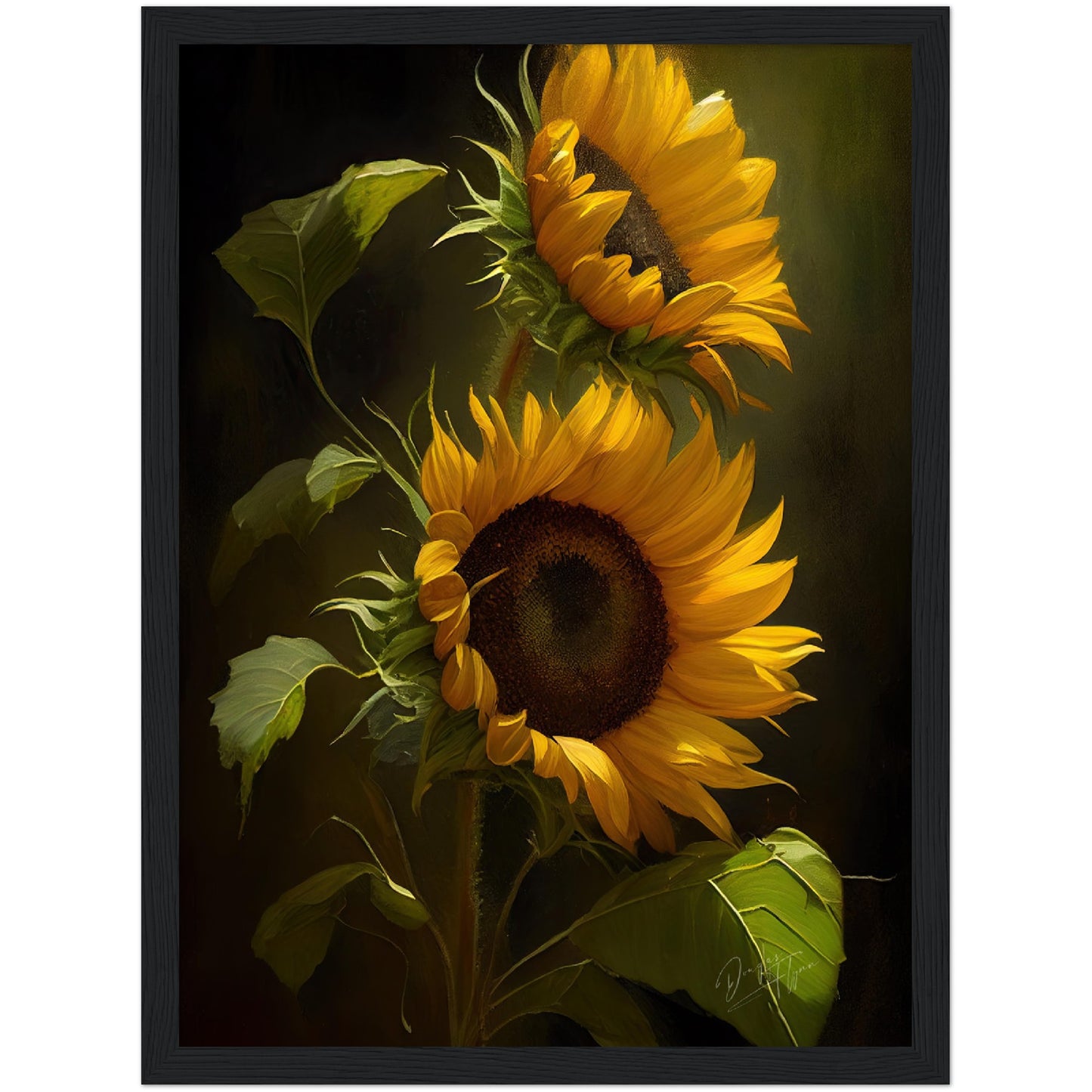 »Intimate Florals« retro poster