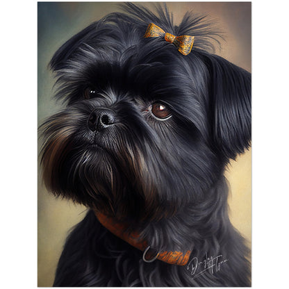 »Affenpinscher med rosett«