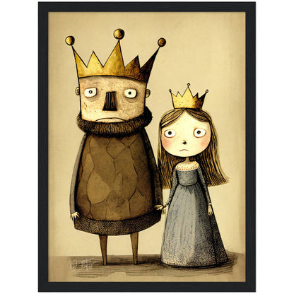 »King Crabby-pants And Cranky Queen Bee« retro poster