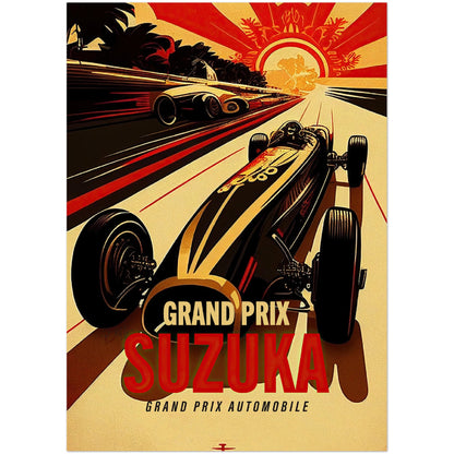 »Glory of Grand Prix Racing« retro poster