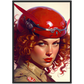»You got permission to land« retro poster