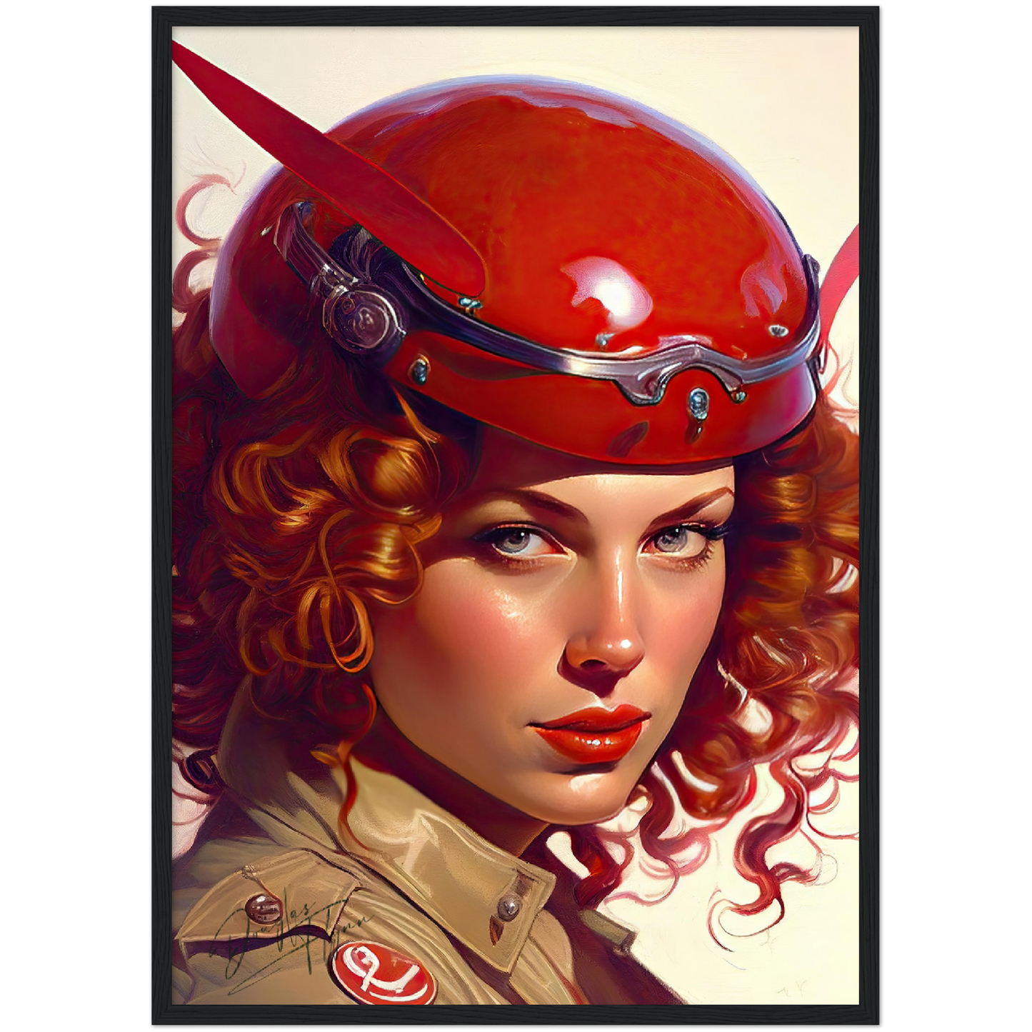 »You got permission to land« retro poster