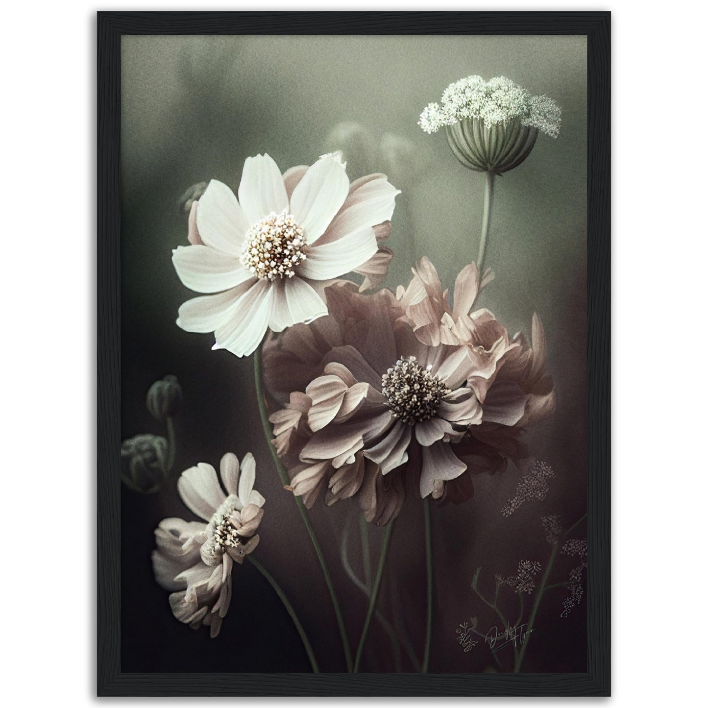 »White Petals« designposter
