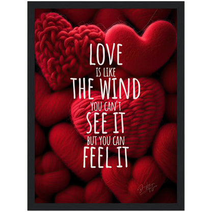 »Love Is Like The Wind« retro poster