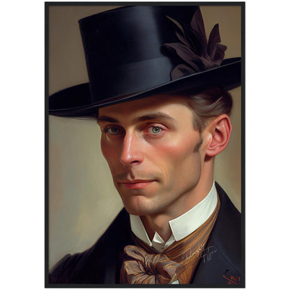 »Fashionable Gent«retro poster