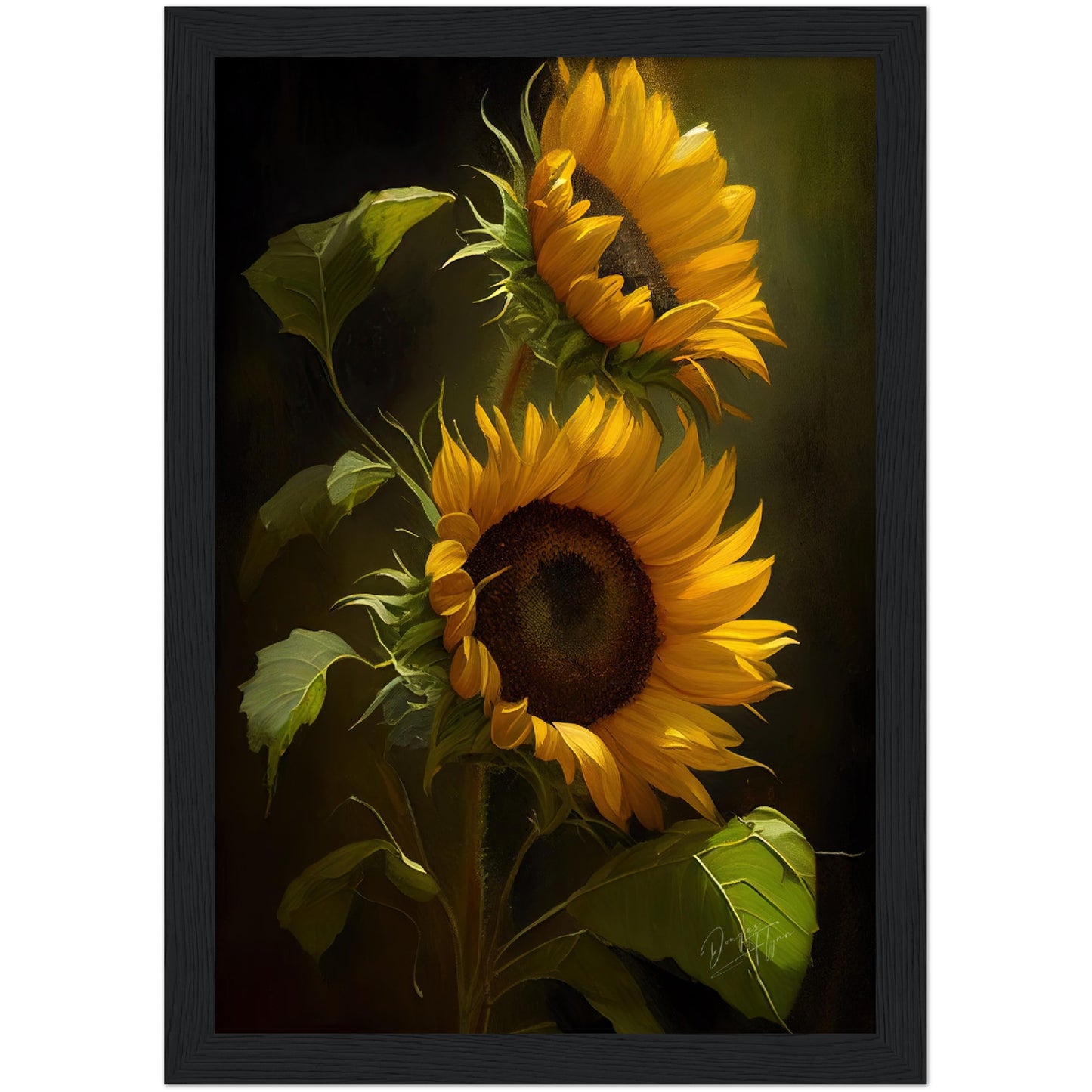 »Intimate Florals« retro poster