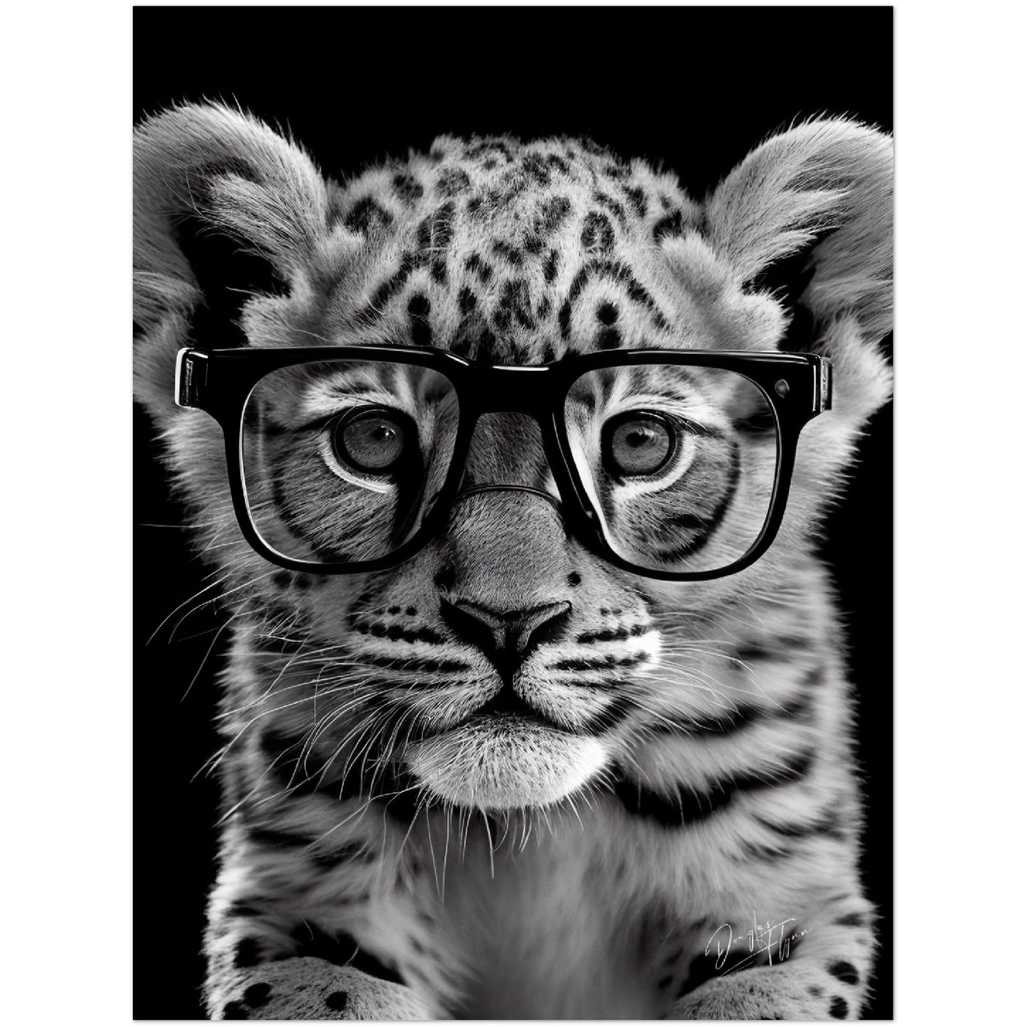 »Brainy Bengal« retro poster