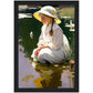 »Lily's and reflection« retro poster