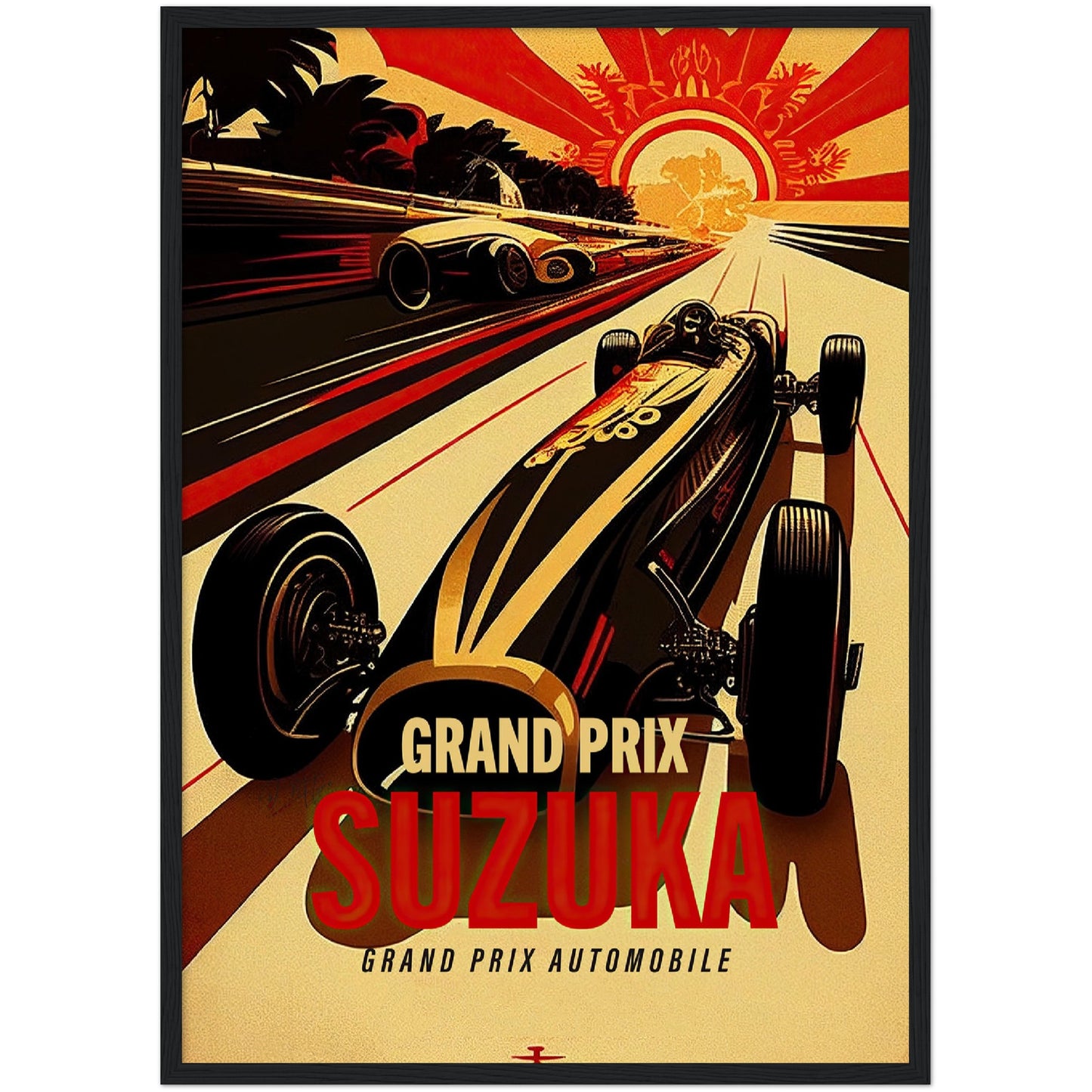 »Glory of Grand Prix Racing« retro poster