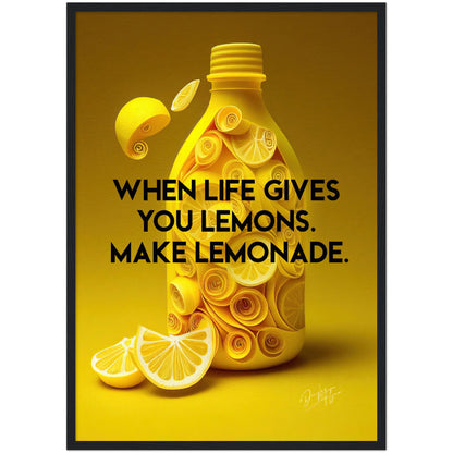 »When Life Gives You Lemons« retro poster