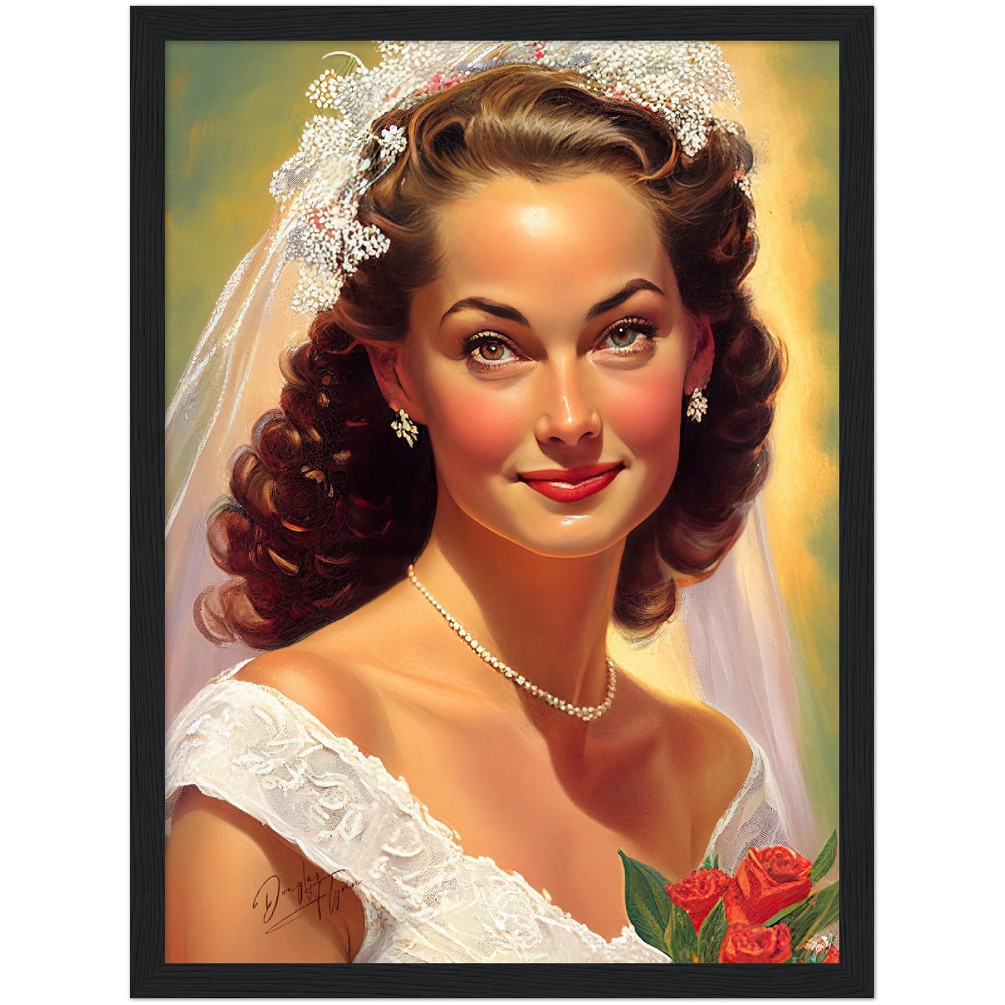 »Wedding Blissful Moments« retro poster