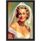 »Lace wedding dreams« retro poster