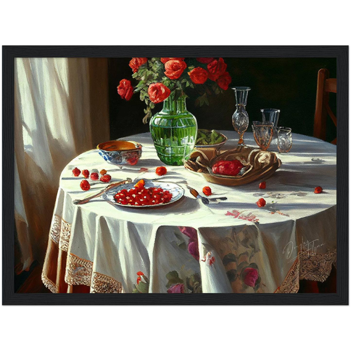 »Feast for the senses« retro poster