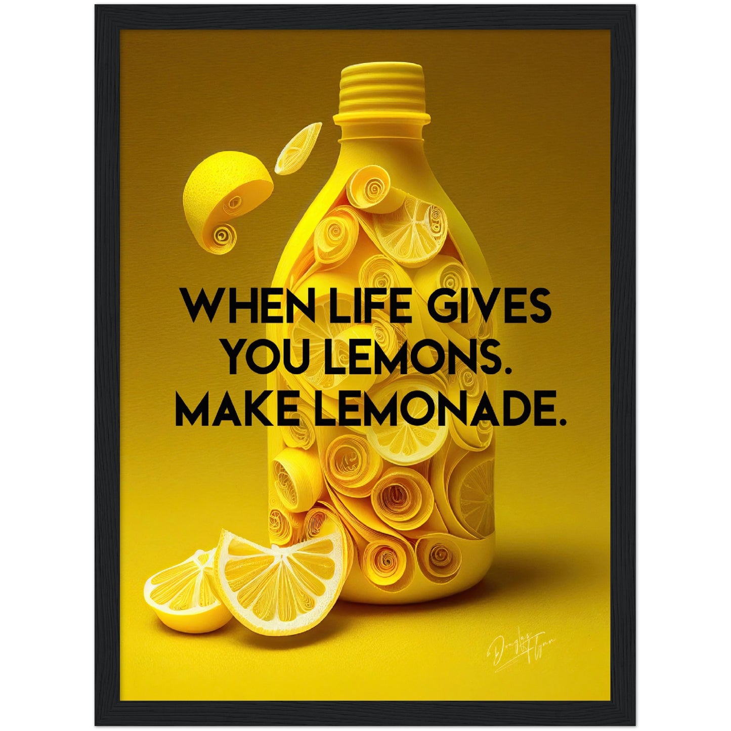 »When Life Gives You Lemons« retro poster