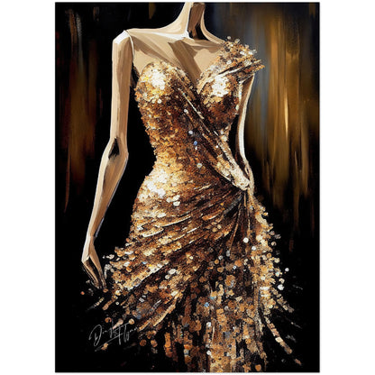 »Golden Glimmer Dress«