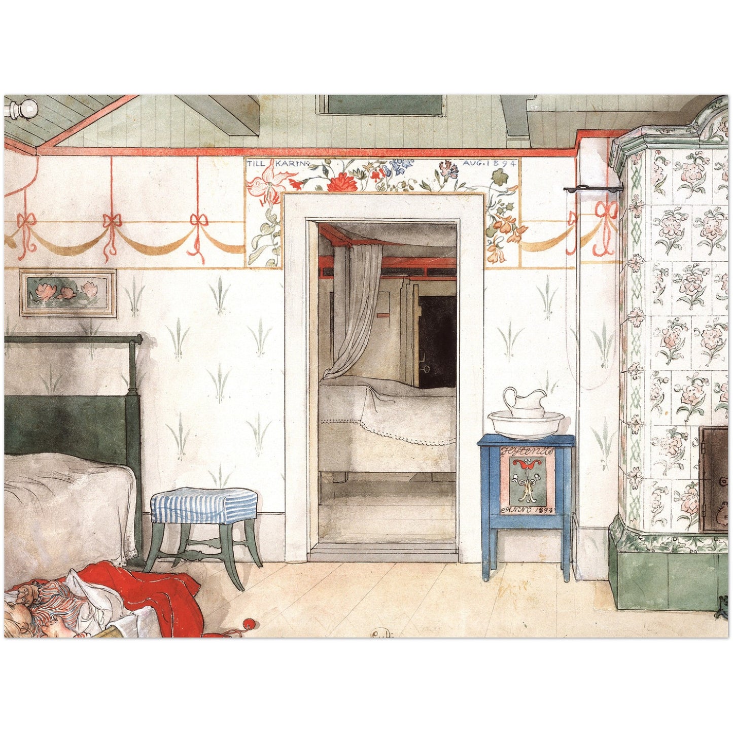 »Britas tupplur« av Carl Larsson