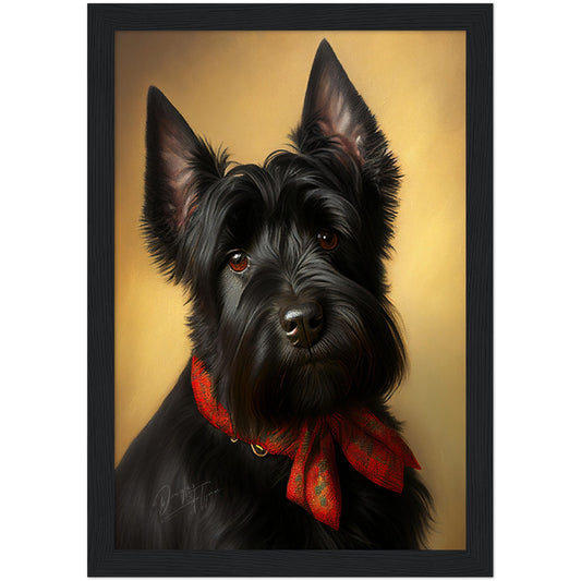 »Scottish Terrier med rosett«