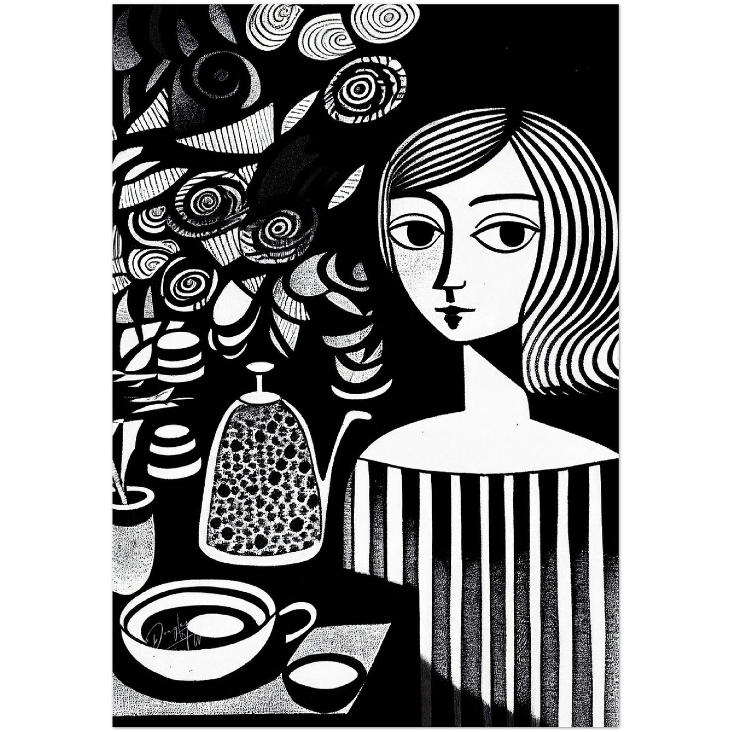 »Angela's Place« retro poster
