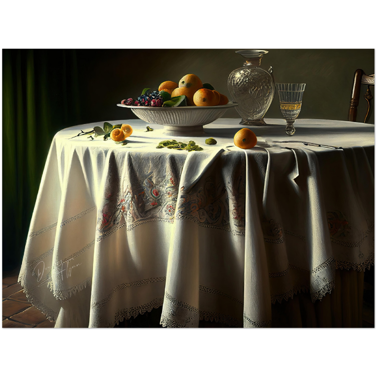 »Meal to celebrate love« retro poster