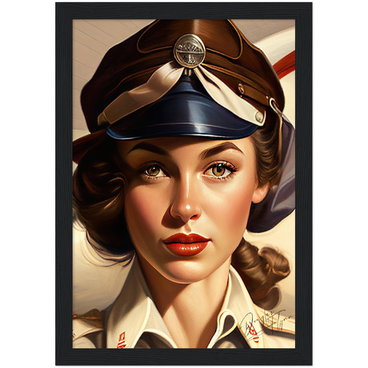 »Let me be your wingman« retro poster
