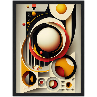 »Vibrant Forms in Motion« retro poster