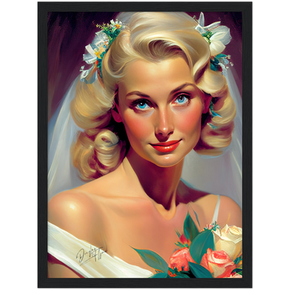 »Elegant Wedding Glamour« retro poster