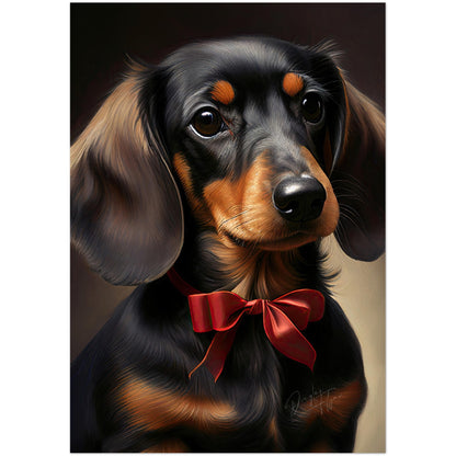 »Dachshund med rosett«