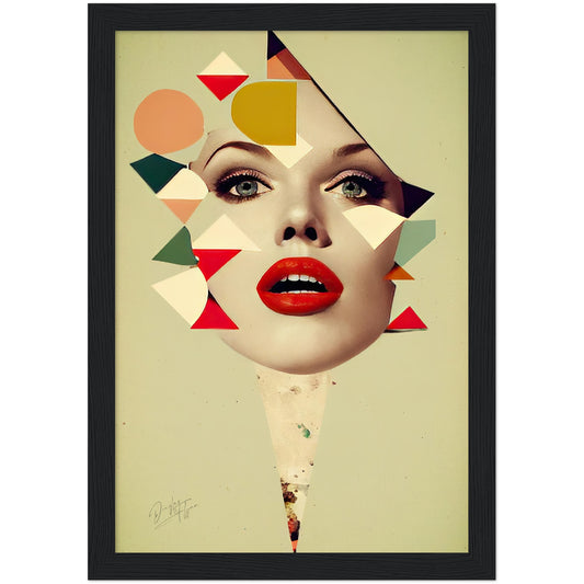 »Mirrored Realities of the Dreamscapes« retro poster