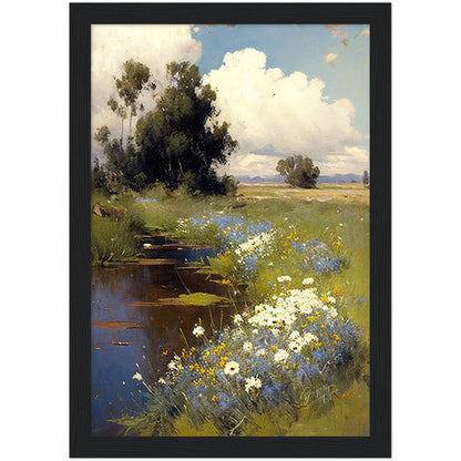 »Wildflowers« retro poster