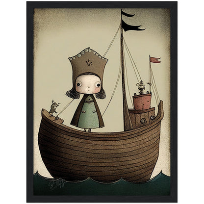 »Grouchy Galleon And The Princess« retro poster